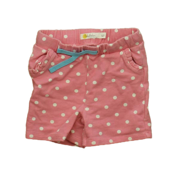 Boden Girls Pink Polka Dots Shorts size: 12-18 Months - Picture 2 of 2